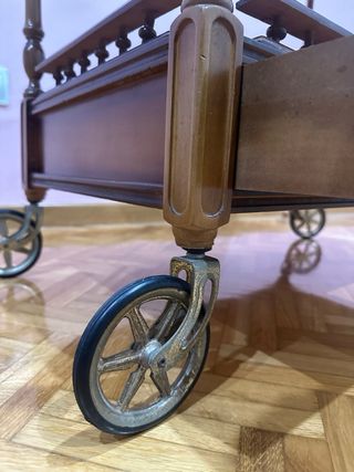 Carro camarera madera y metal