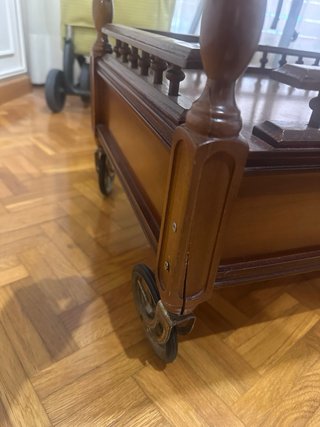 Carro camarera madera y metal