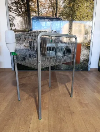 Jaula para conejos metálica