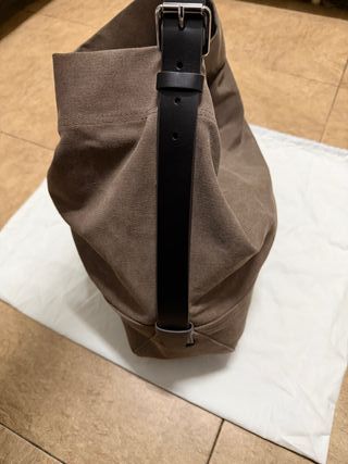 Bolso Lemaire Cubo Beige/Marrón