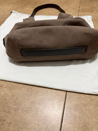 Bolso Lemaire Cubo Beige/Marrón