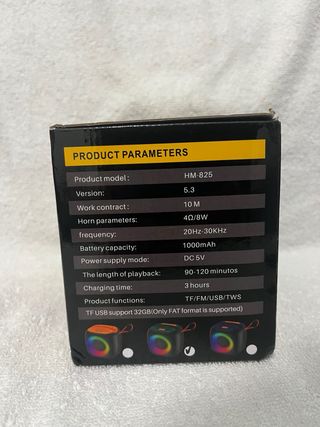 Altavoz Portátil NUEVO con Luces LED RGB y soporte