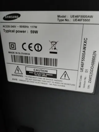 Televisión Samsung UE46F5500AW