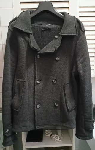 Giacca doppio petto lana cotta grigia