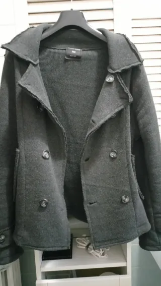 Giacca doppio petto lana cotta grigia