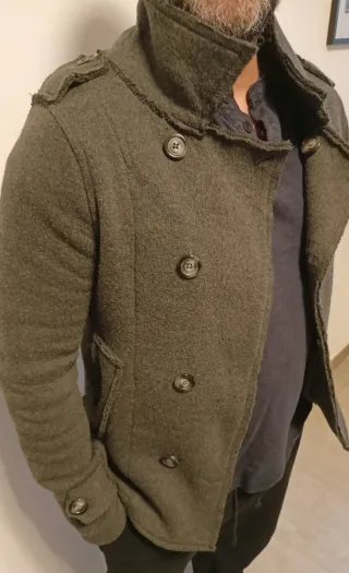 Giacca doppio petto lana cotta grigia