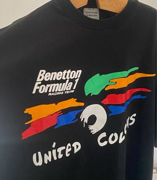 BENETTON FORMULA 1 CAMISETA Racing Team F1 AÑOS 90