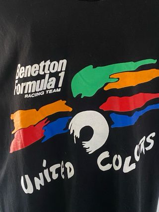 BENETTON FORMULA 1 CAMISETA Racing Team F1 AÑOS 90