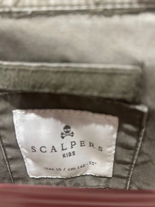 Chaqueta Scalpers verde militar niño