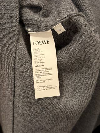 Jersey Loewe Gris con Parches de lana
