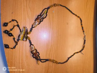 3-Collar y 4-anillos de cuentas