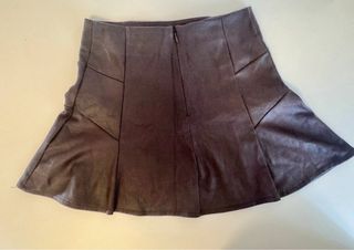 Minifalda Morgan marrón chocolate Talla 34