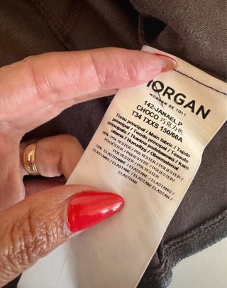 Minifalda Morgan marrón chocolate Talla 34