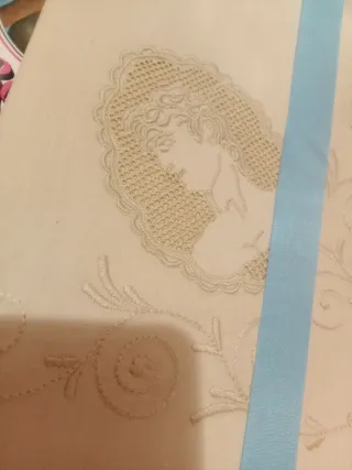 Set Lenzuola Matrimoniali Beige Vintage nuovi