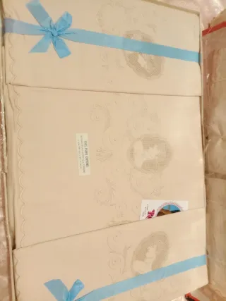 Set Lenzuola Matrimoniali Beige Vintage nuovi