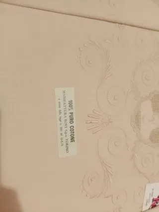 Set Lenzuola Matrimoniali Beige Vintage nuovi