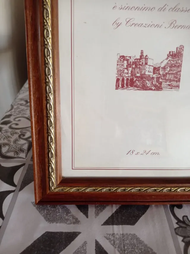 Cornice portafoto legno 18x24 cm