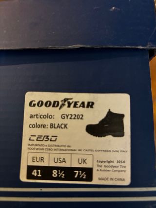 Scarponcini Goodyear Neri