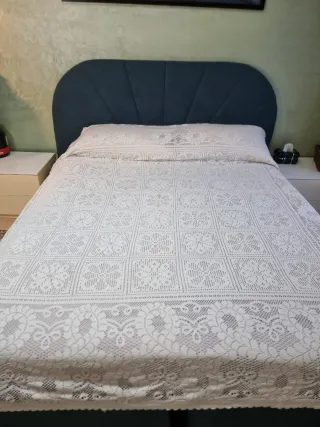 Copriletto vintage bianco