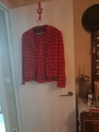 Traje de chaqueta rojo