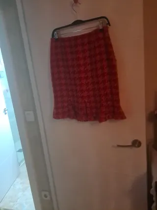 Traje de chaqueta rojo