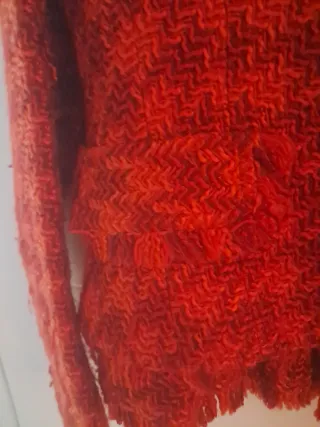 Traje de chaqueta rojo