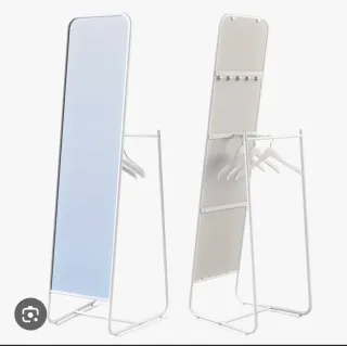 Espejo IKEA KNAPPER blanco 48x160 cm