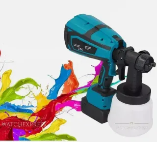Pistola Spruzzo Elettrica Verniciatore 2 Batterie