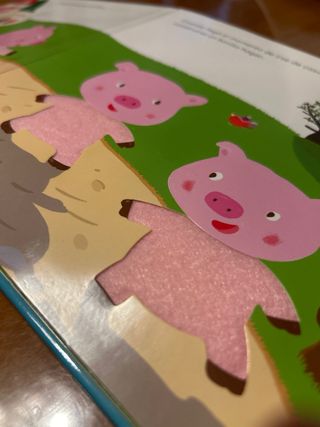 Cuentos con texturas en el interior