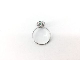 anillo oro 18k con piedra con diamante