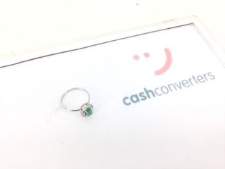 anillo oro 18k con piedra con diamante