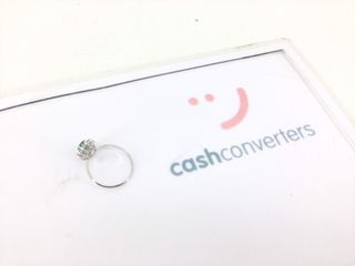 anillo oro 18k con piedra con diamante