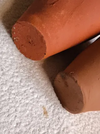 LOTE 2 ÁNFORAS CANTAROS BARRO RÚSTICO DECORACIÓN