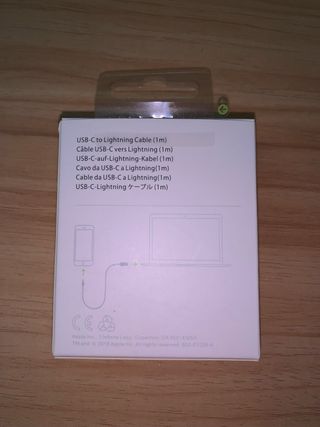 Cable USB-C a Lightning Apple 1m