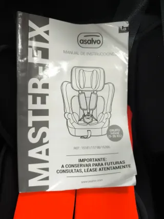 Silla coche 9-36kg Grupo I II III Master Fix