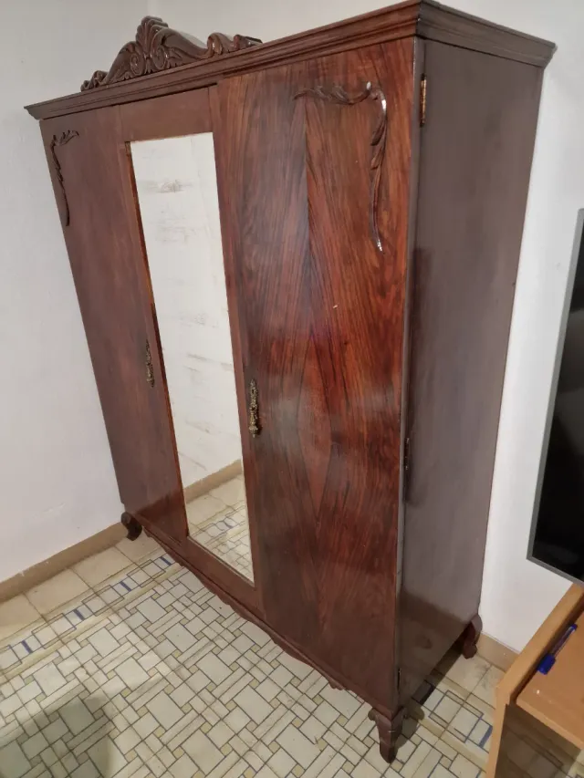 Armario vintage 2 puertas madera años 50