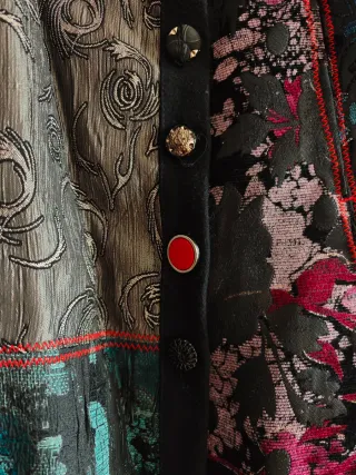 Cappotto donna patchwork