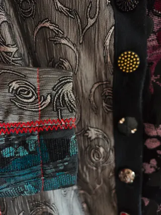 Cappotto donna patchwork