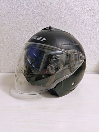 Casco Moto Talla M Negro