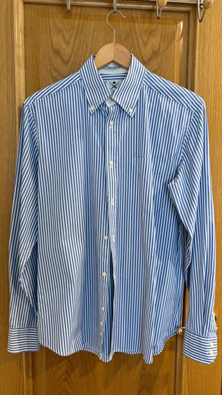 Camisa Hackett Rayas Azul y Blanca