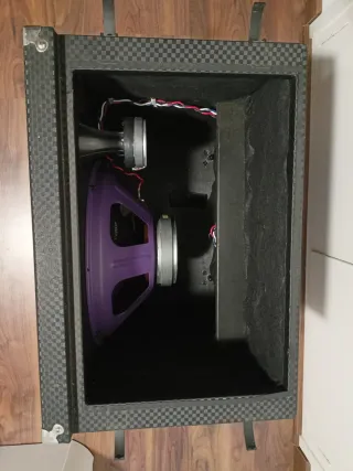 Ampeg PF-115HE Pantalla y Ampeg PF-800 Cabezal