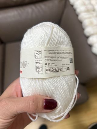 Lanas Katia Baby Nature Blancas