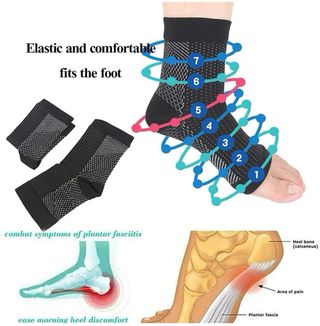 6 paia Calze sostegno caviglie S/M