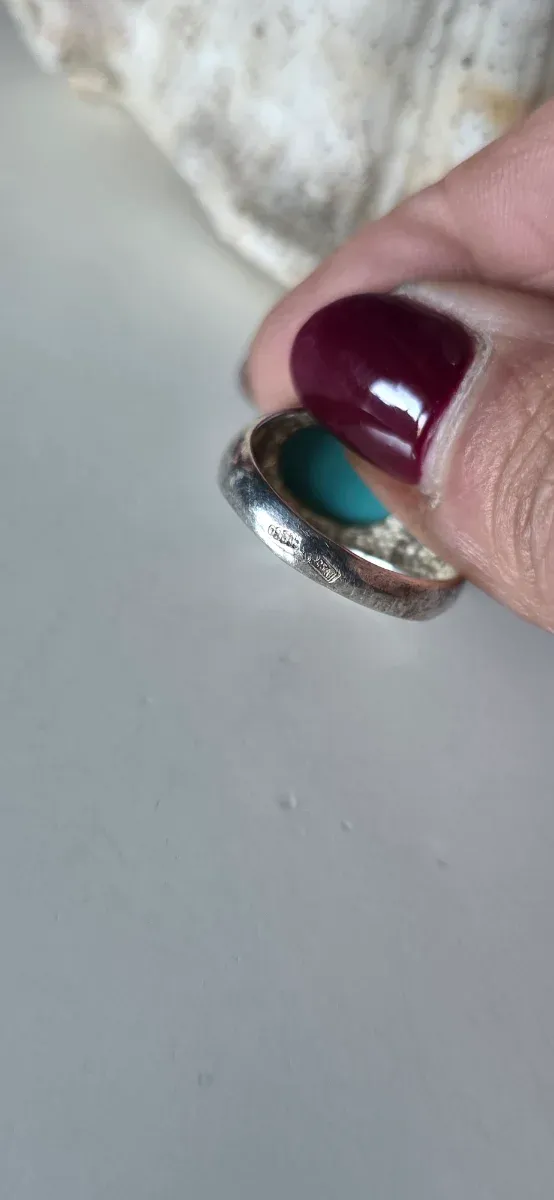 Anillo plata de ley años 90