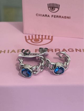 Orecchini Chiara Ferragni con Zircone Blu