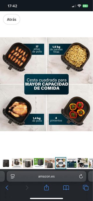 Freidora Princess 6.5L Nueva