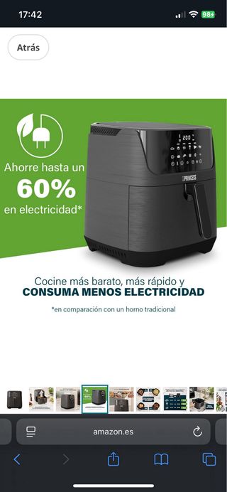 Freidora Princess 6.5L Nueva