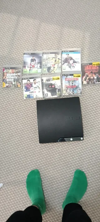 Consola PS3 Negra + 7 Juegos