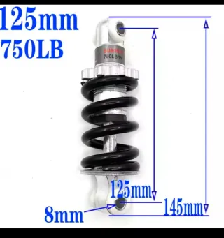 Suspensión patinete 125mm 750lb NUEVA