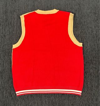 Chaleco Pull&Bear Rojo/Beige Talla L